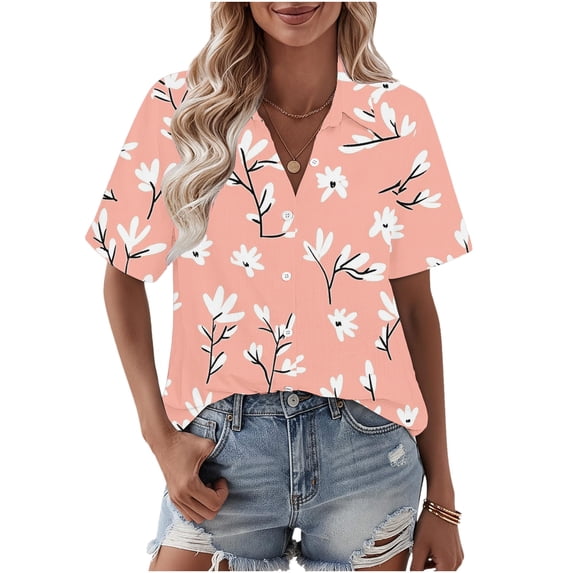 Cilsoka Going out Tops for Women Summer, T Shirts Short Sleeve V Neck ...