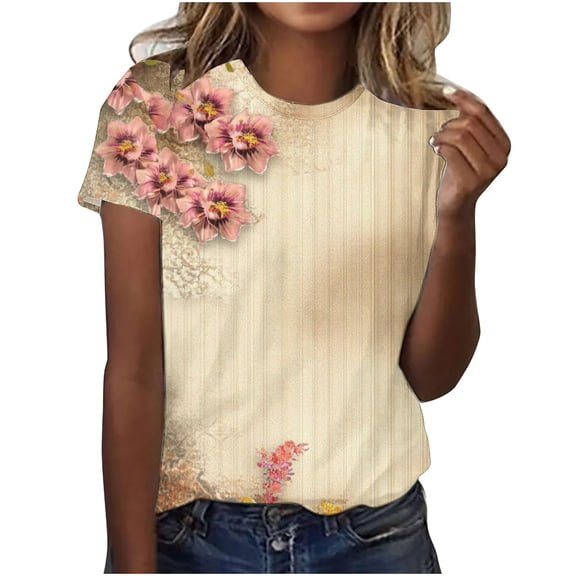 Cilsoka Graphic Shirts for Women Trendy Womens Summer Tops Dressy Casual Sexy Vintage Tees for Women Distressed Blouses for Women Plus Size Cotton My Orders Placed