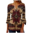 thumbnail image 1 of Cilsoka Graphic Tee Shirts Womens Trendy Ladies Tops and Blouses Active Tops for Women Crop V Neck Tops for Women Long Sleeve My Orders past Orders, 1 of 4
