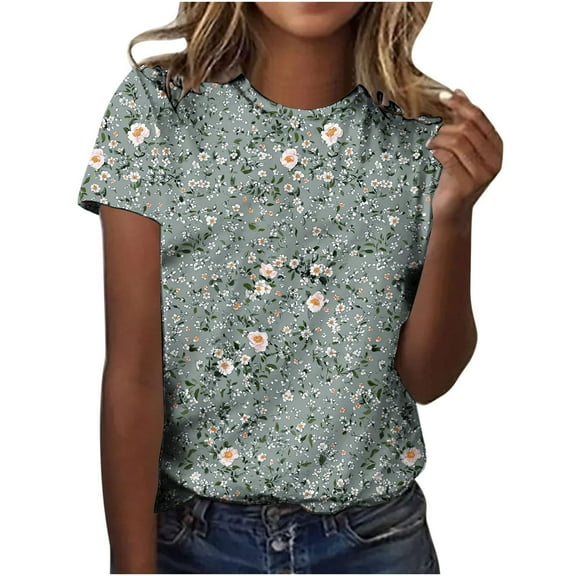 Cilsoka Hawaiian Shirts for Women Cotton Business Casual Outfits for Women Tops Graphic Tees for Women Trendy Red Womens Blouses Short Sleeve Fitted My Orders Placed