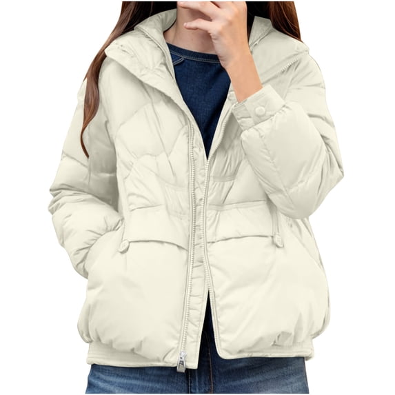 Cilsoka Jackets for Women Trendy Work Winter Coats for Women Fashion Trendy Jacket Outerwear Zipper Coat Outdoor My Orders past Orders