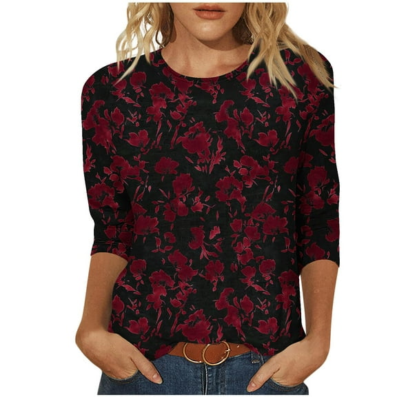 Cilsoka Linen Shirts for Women Plus White Tops for Women Cotton Long Shirts for Women Cotton Pullover Shirts for Women 3/4 Sleeve My Orders past Orders