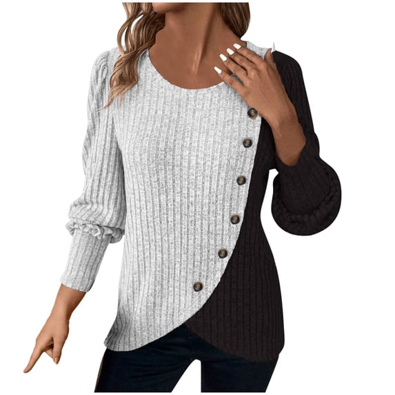 Cilsoka Long Shirts for Women V Neck Womens Tops Casual T Shirts Graphic Tees for Women V Neck Womens Long Sleeve Blouses for Work My Orders past Orders