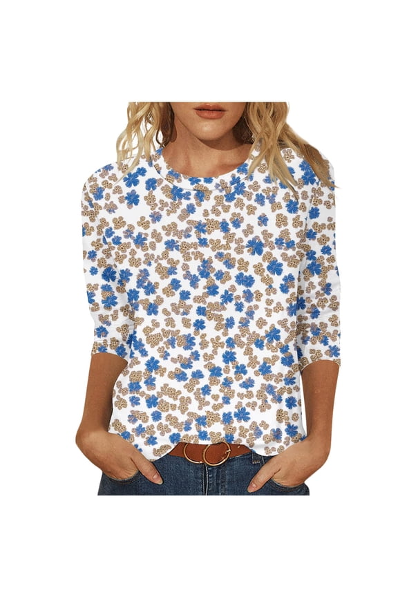 Long Sleeve Shirts for Women Loose Fit Womens 3/4 Sleeve Tops Casual Basic Cotton Tees for Women Oversized Womens Long Sleeve Blouse Black My Orders past Orders