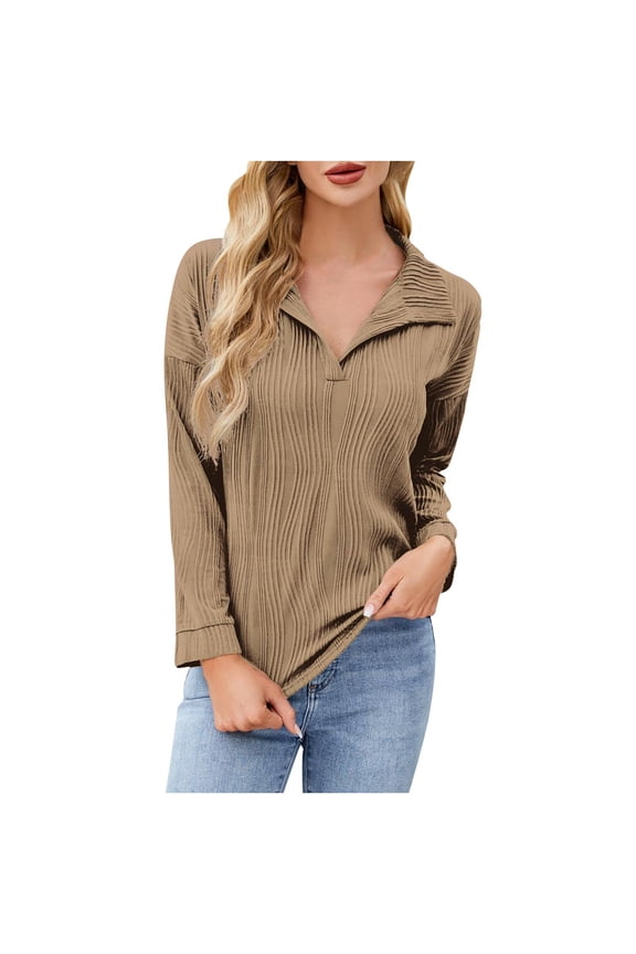 Long Sleeve V Neck Shirts for Women Pack Flowy Tops for Women Dressy Basic Tshirts Shirts for Women Crop Blouses for Women Dressy Casual Plus My Orders past Orders