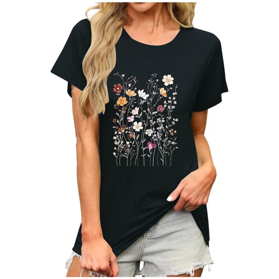Cilsoka My Orders Placed V Neck T Shirts for Women Cotton Plus Size Tops for Women 3/4 Sleeve Womens Crop Tops Sexy Plus Size Blouses for Women 3X