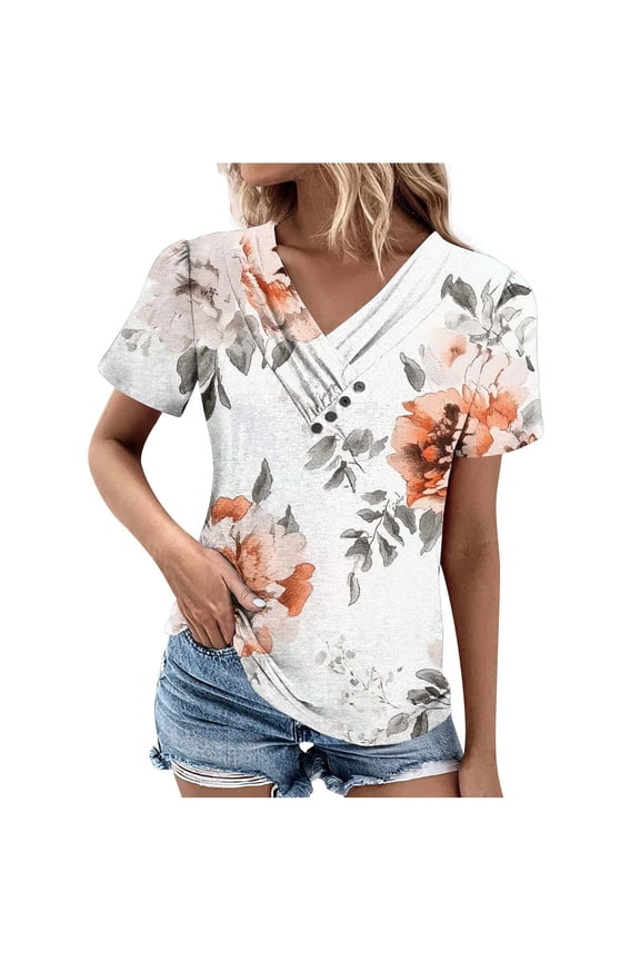 My Orders Placed Linen Shirts for Women Loose Fit Womens Summer Tops With Collars Graphic Tees for Women Crop Top Blouses for Women Casual Plus Size
