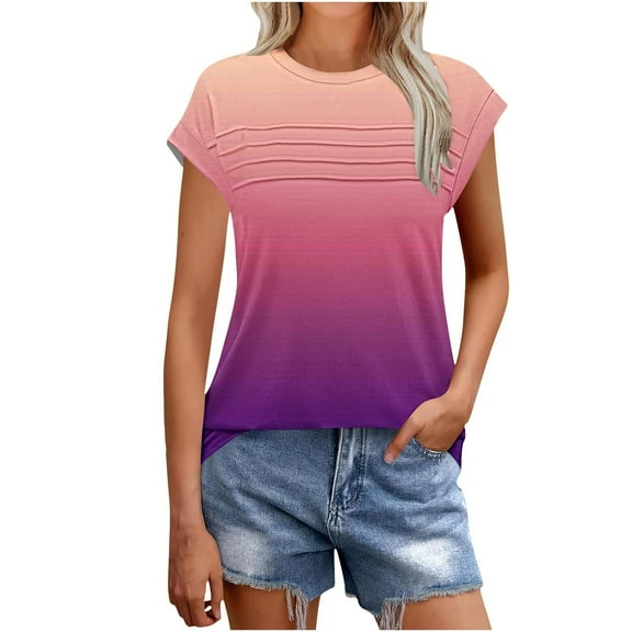 Cilsoka My Orders Placed Summer Work Shirts for Women Womens Tops Casual Short Sleeve Oversized Graphic Tees for Women Plus Size Women White Blouses for Church