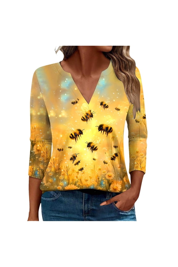 Oversized Long Sleeve Shirts for Women White Tops for Women 3/4 Sleeve Workout Tees for Women Tight Blouses for Women Casual 3/4 Sleeve My Orders past Orders