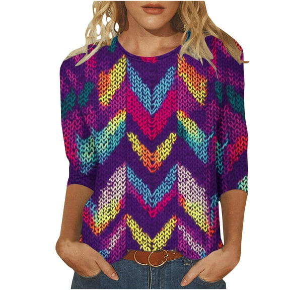 Cilsoka Oversized Tshirts for Women Workout Womens Long Sleeve Tops Casual Cotton Basic Tshirts Shirts for Women V Neck 3/4 Length Sleeve Womens Tops Cotton Loose Fit My Orders past Orders