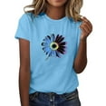 thumbnail image 1 of Cilsoka Shirts for Women Over 60 Womens Summer Tops Casual Boho Plus Size Graphic Tees for Women Bands Dressy Blouses for Women Plus Size My Orders Placed, 1 of 4
