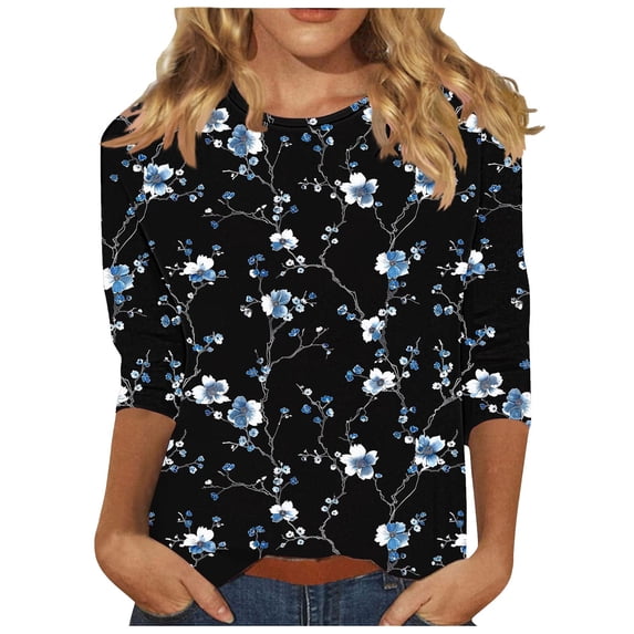 Cilsoka Shirts for Women Graphic Tees Pink Womens Floral Tops Cotton Basic Tees for Women V Neck Long Sleeve Shirts for Women Plus Size 3x My Orders past Orders