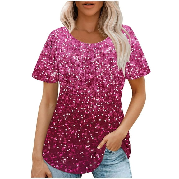 Cilsoka Shirts for Women Plus Size Womens Summer Tops Plus Size Crop Tops for Women Sexy Pink Blouses for Women Casual Plus Size My Orders Placed