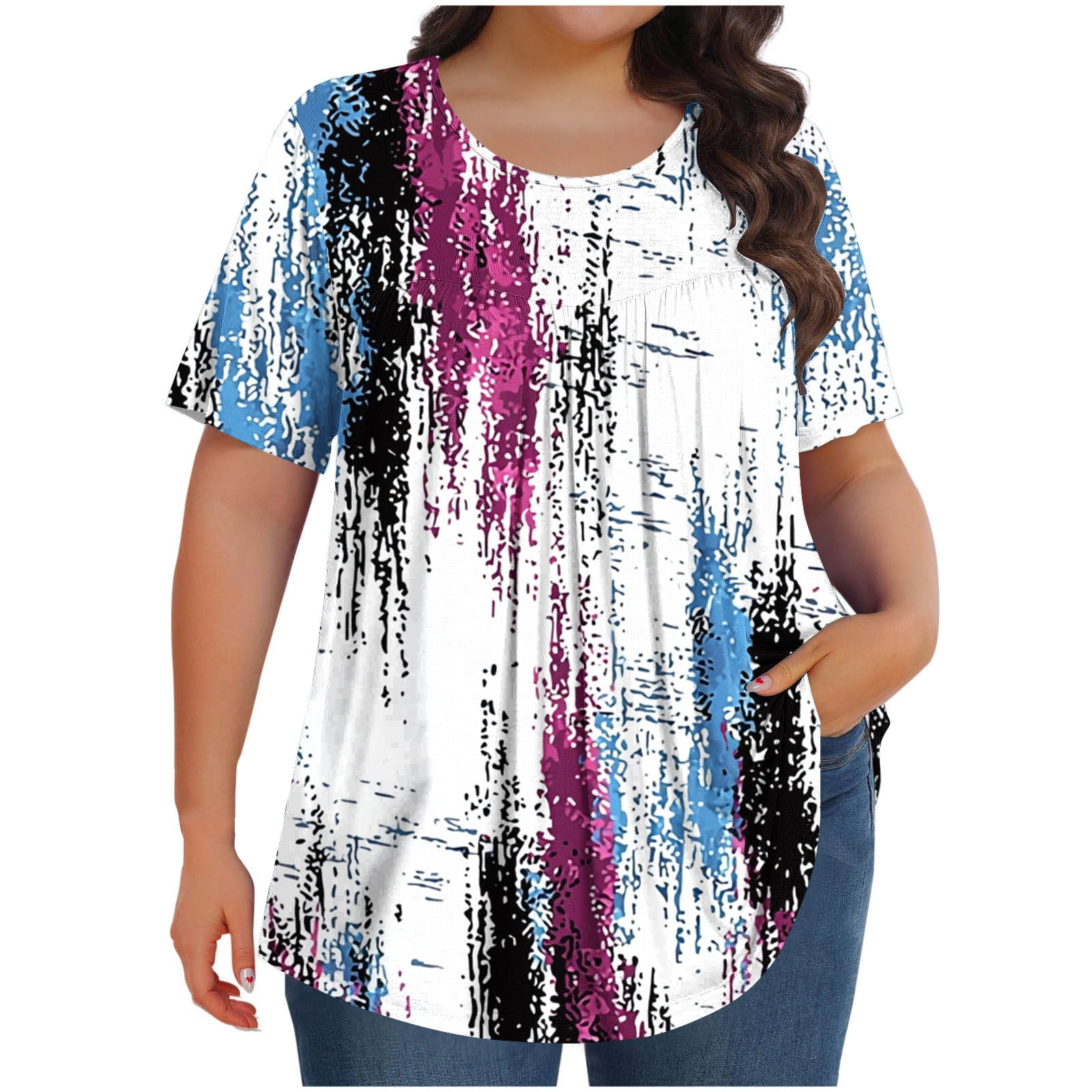 Cilsoka Summer Shirts for Women Oversized, Womens Shirts Dressy Casual ...