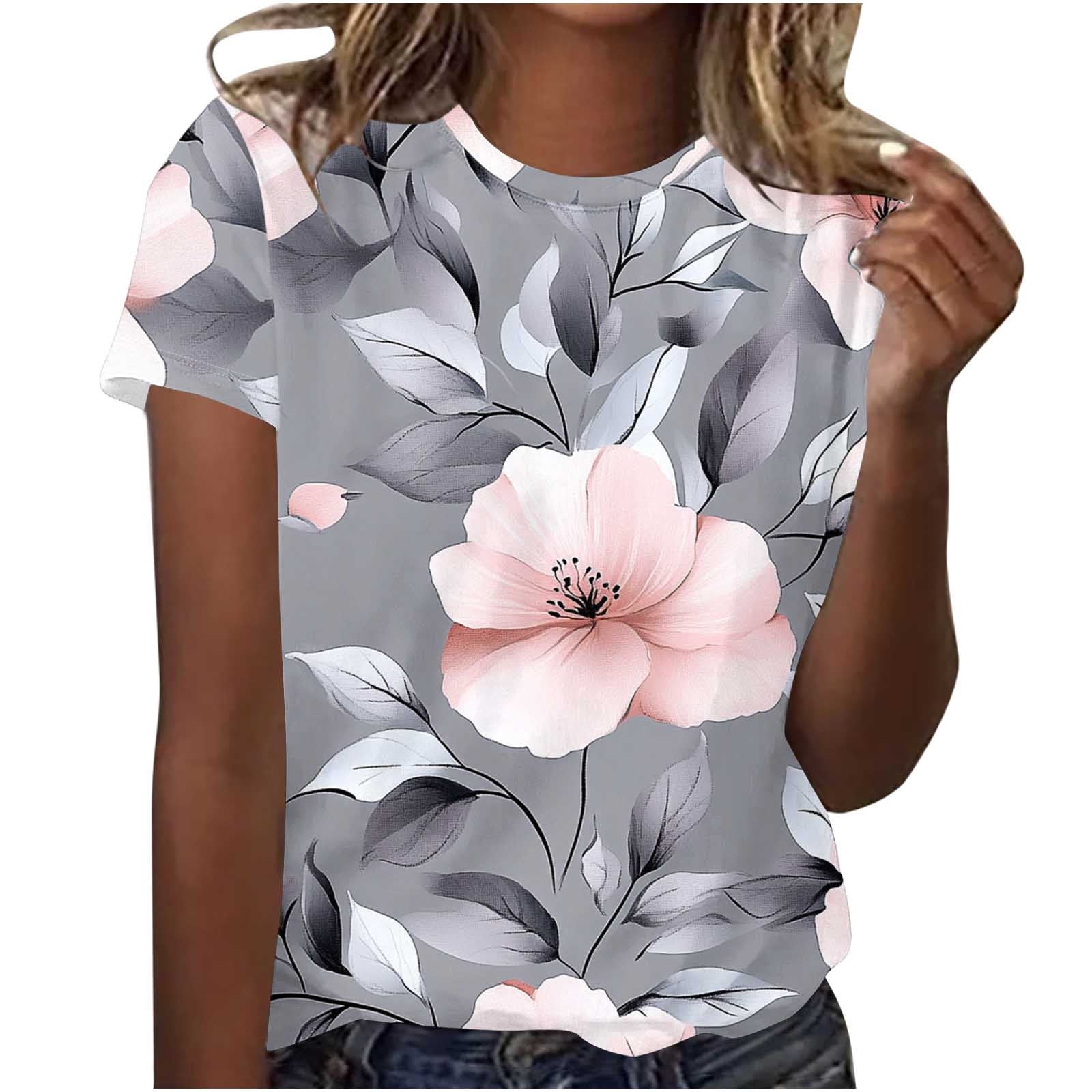 Cilsoka Summer T Shirts for Women 2025 Trendy Summer Tops for Women ...