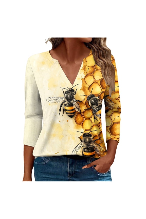 T Shirts for Women Loose Fit Cotton Flowy Tops for Women Plus Size Tunic Tops for Women Fall Winter Blouses for Women Business Casual 3/4 Sleeve My Orders past Orders