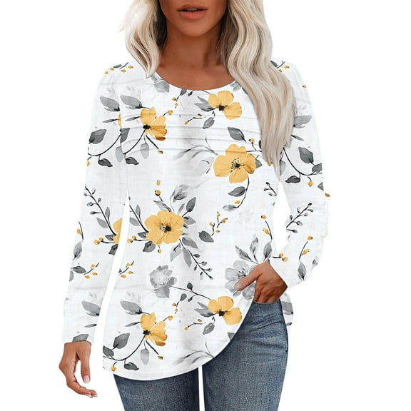 Cilsoka Tshirts Shirts for Women Graphic 3/4 Sleeve T Shirts for Women Plus Size Womens Crop Tops Graphic Dressy Blouses for Women Plus Size My Orders past Orders