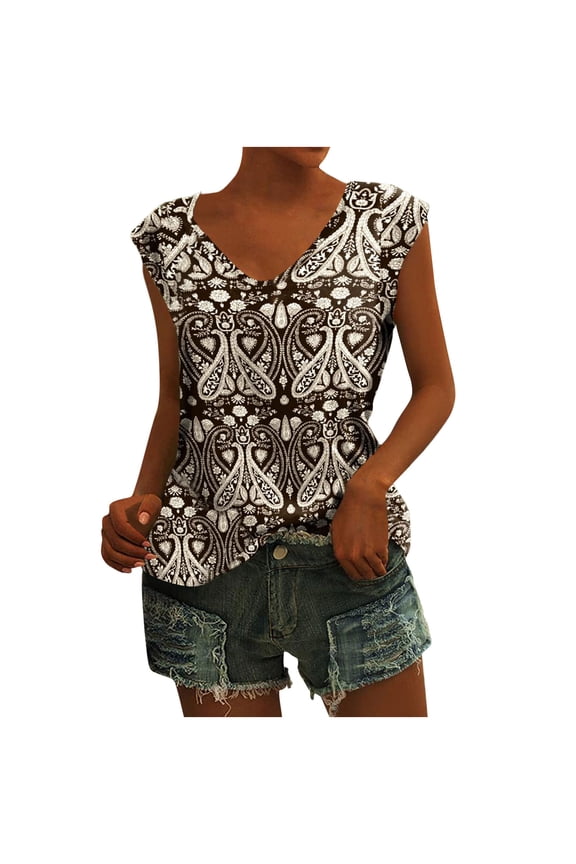Vintage Boho Graphic Tees for Women Summer Round Neck Nature Cottagecore Tee Tops ,Workout Tops for Women Loose Fit