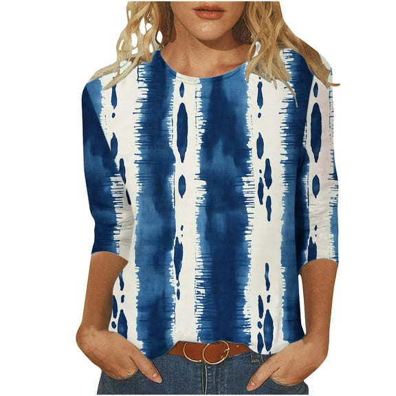 Cilsoka White Shirts for Women Fall Winter Womens 3/4 Sleeve Tops Boho Graphic Tees for Women Trendy Fall Winter V Neck Tops for Women Work My Orders past Orders