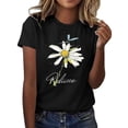 thumbnail image 1 of Cilsoka White Shirts for Women Fitted Business Professional Tops for Women Floral Crop Tops for Women 2025 Purple Blouses for Women Dressy Casual Sexy My Orders Placed, 1 of 4