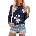 thumbnail image 1 of Cilsoka White Tshirts for Women Cropped Business Casual Tops for Women Petite Graphic Tees for Women Vintage Blouses for Women Casual Long Sleeve My Orders past Orders, 1 of 5