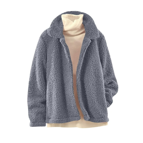 Cilsoka Winter Coats for Women Shaggy Jacket Fuzzy Faux Shearling Zip Up Oversized Warm Shacket Outwear with Pocket 2025 Fall Winter Clothes