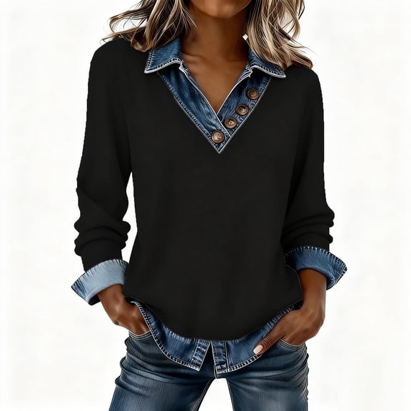 Cilsoka Women Shirts Long Sleeve Dressy Casual Tops for Women Trendy 2025 Active Tops for Women 3/4 Sleeve 3/4 Length Sleeve Womens Tops Plus Size My Orders past Orders