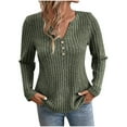 thumbnail image 1 of Cilsoka Women Shirts Long Sleeve Flowy Tops for Women Cropped Long Sleeve T Shirts for Women Cotton 3/4 Length Sleeve Womens Tops My Orders past Orders, 1 of 5