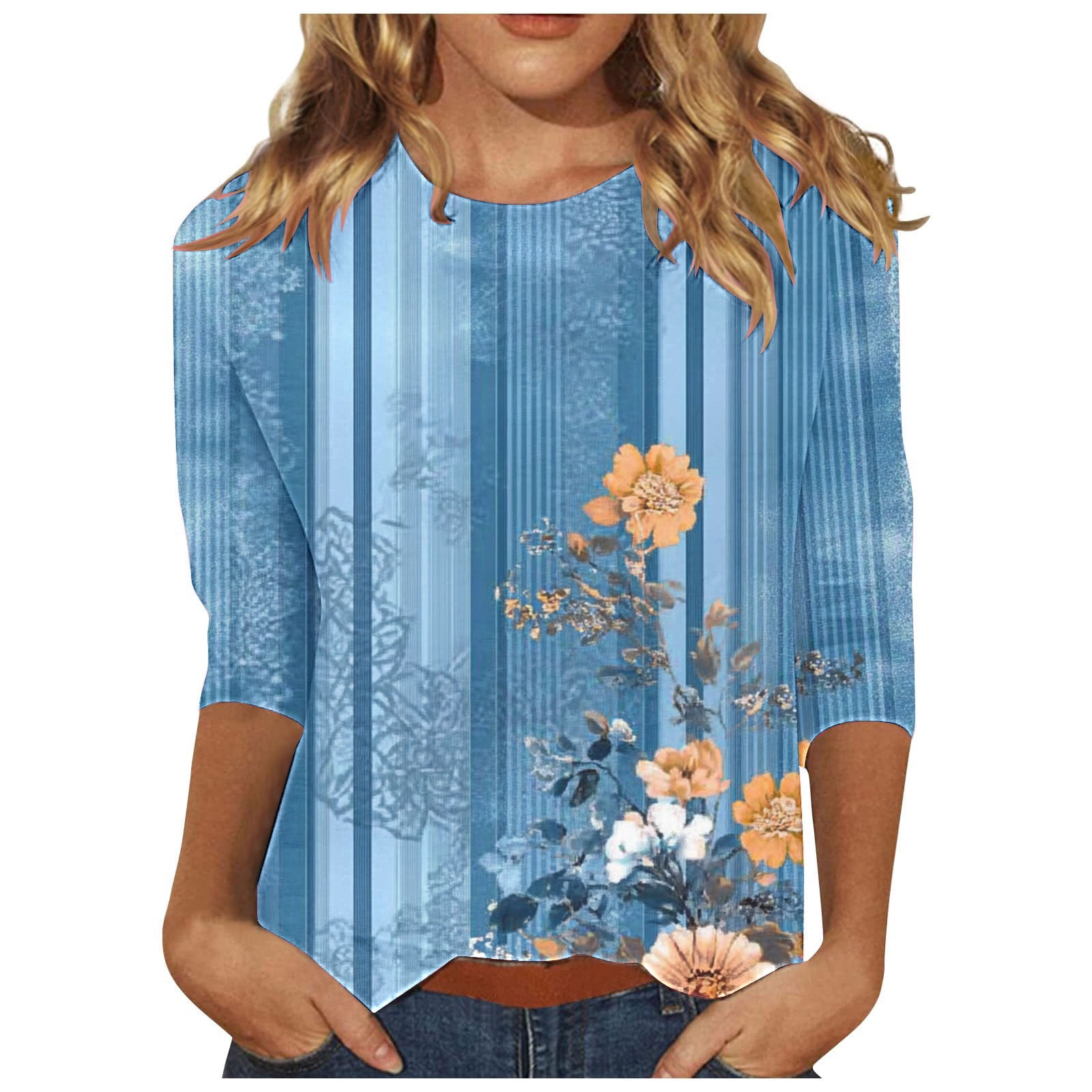 Cilsoka Women's Long Sleeve T-Shirts with Pockets Long Sleeve Tops for ...