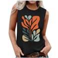 thumbnail image 1 of Cilsoka Women's Summer Tank Tops Pleated Round Neck Sleeveless Trendy Tops for Women Dressy Casual ,Cotton Tank Top Women Plus Size, 1 of 4