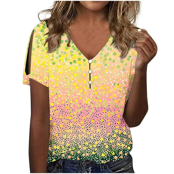 Cilsoka Womens Fitted Graphic T Shirts Trendy Tops for Women Trendy Summer With Sleeves Workout Tees for Women Loose Fit Blouses for Women Dressy Casual Loose Fit My Orders Placed
