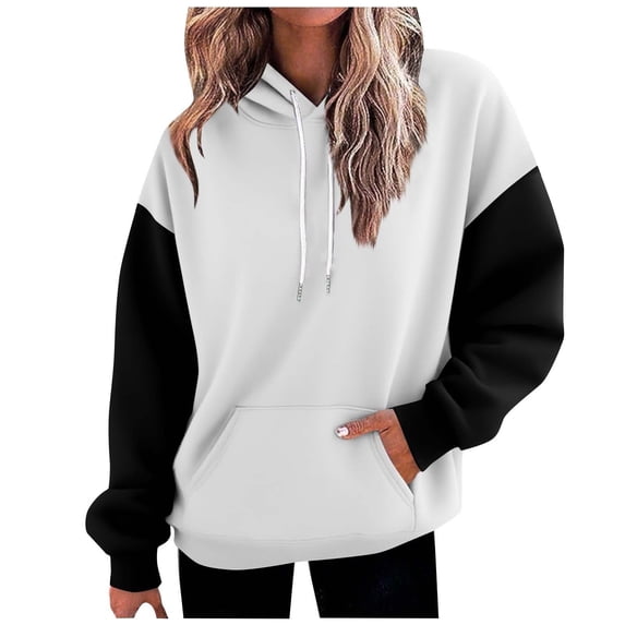 Cilsoka Womens Hoodies Zip up Fleece White Sweatshirt Women Hoodie Tunic Sweatshirts for Women Striped Fall Winter Graphic Tops for Women 2025 Trendy My Orders past Orders