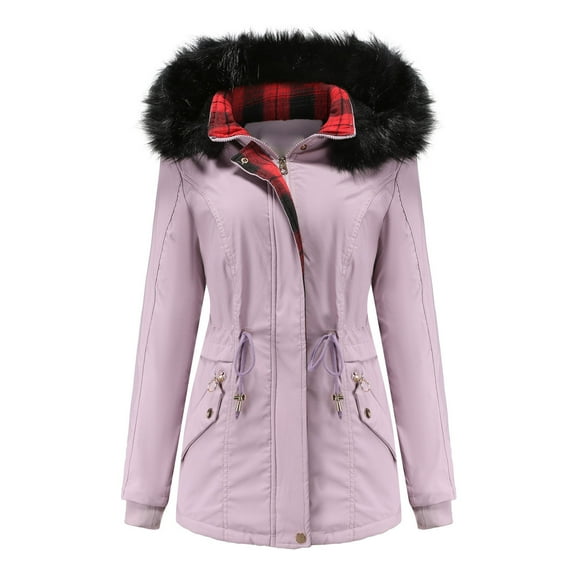 Cilsoka Womens Long Sleeve Jacket Winter Coats for Women Fur Winter Outfits Winter Coats with Pockets 2025 My Orders past Orders