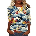 thumbnail image 1 of Cilsoka Womens Long Sleeve T Shirts V Neck Pullover Tops for Women Fall Winter Basic Cropped Tees for Women Cotton Blouses for Women Business Casual Petite My Orders past Orders, 1 of 4