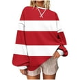 thumbnail image 1 of Cilsoka Womens Oversized Hoodie Lightweight Sweatshirts for Women V Neck Crop Sweatshirts for Women Pack Long Sleeve Tops for Women Plus Size My Orders past Orders, 1 of 4