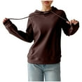 thumbnail image 1 of Cilsoka Womens Oversized Hoodie Zip Sweatshirts for Women Tunic Sweatshirts for Women Cotton Womens Long Sleeve Tops Casual Fall Winter My Orders past Orders, 1 of 4
