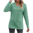 thumbnail image 1 of Cilsoka Womens Oversized Sweatshirt Crewneck Striped Sweatshirt Women Plus Size Pullover Sweatshirts for Women Graphic Womens Tops Black V Neck My Orders past Orders, 1 of 4