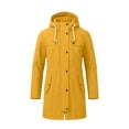 thumbnail image 1 of Cilsoka Womens Rain Jacket Waterproof Outdoor Rain Coats Lightweight Active Raincoat Windbreaker Long Hooded Trench Coat, 1 of 4