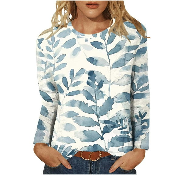 Cilsoka Womens Shirts Casual Fall Winter 3/4 Sleeve T Shirts for Women Summer Womens Graphic Tees Y2k Sheer Long Sleeve Blouse for Women My Orders past Orders