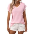 thumbnail image 1 of Cilsoka Womens Short Sleeve Shirts Cotton Cute Tops for Women Trendy Going Out Oversized Graphic Tees for Women Country Black Blouses for Women Work My Orders Placed, 1 of 5