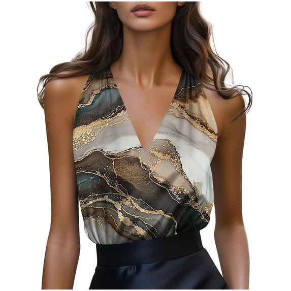 Cilsoka Womens Silk Satin Tank Tops V Neck Casual Cami Sleeveless Camisole Blouses Summer Basic Tank Shirt ,Women's 2026 Fashion Tops