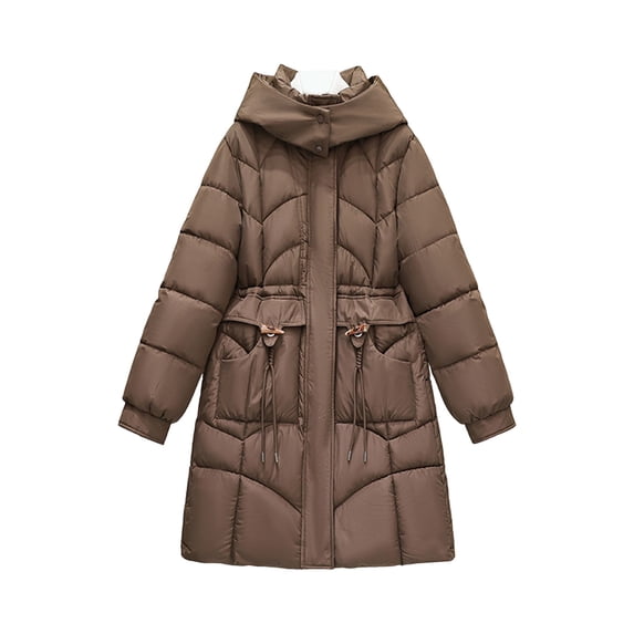 Cilsoka Womens Winter Jackets with Hood Winter Coats for Women Plus Size Pink Warm Coats Winter Outerwear With Pockets My Orders past Orders