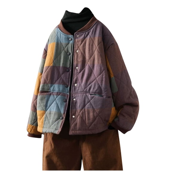 Cilsoka Womens Winter Outfits Fashion Clothes Cute Winter Coats for Women Fashion Long Sleeve Jacket Outfits Crewneck Casual Coat My Orders past Orders