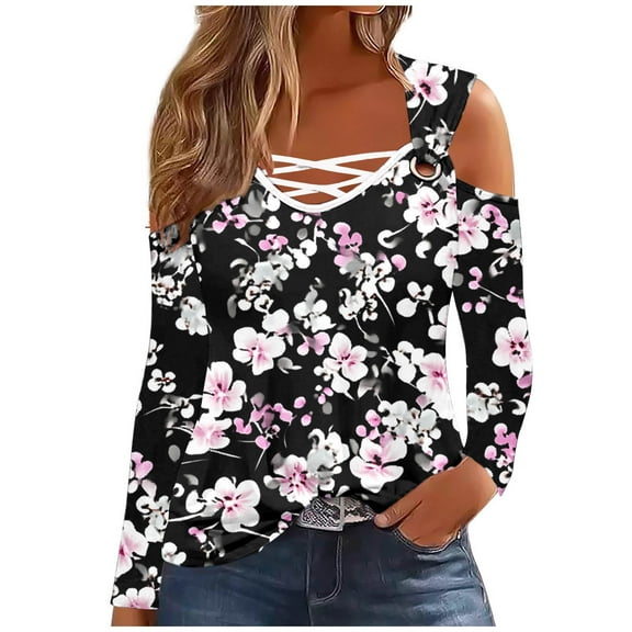 Cilsoka Work T Shirts for Women Going out Tops for Women Loose Womens Tunic Tops 3/4 Length Sleeve Womens Tops Cotton Linen My Orders past Orders