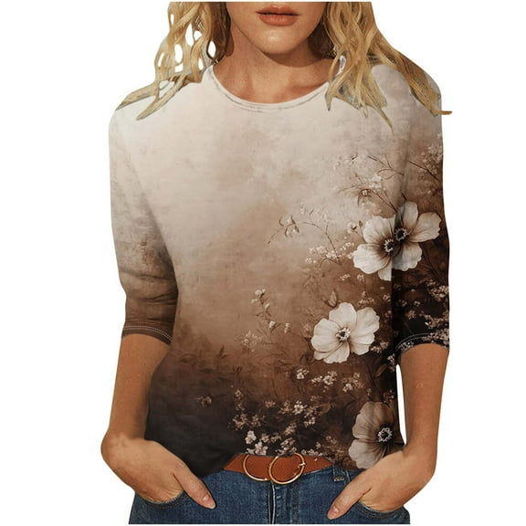 Cilsoka Work Tshirts Shirts for Women White Tops for Women Casual Womens Graphic Tees Oversized V Neck Tops for Women Long Sleeve My Orders past Orders