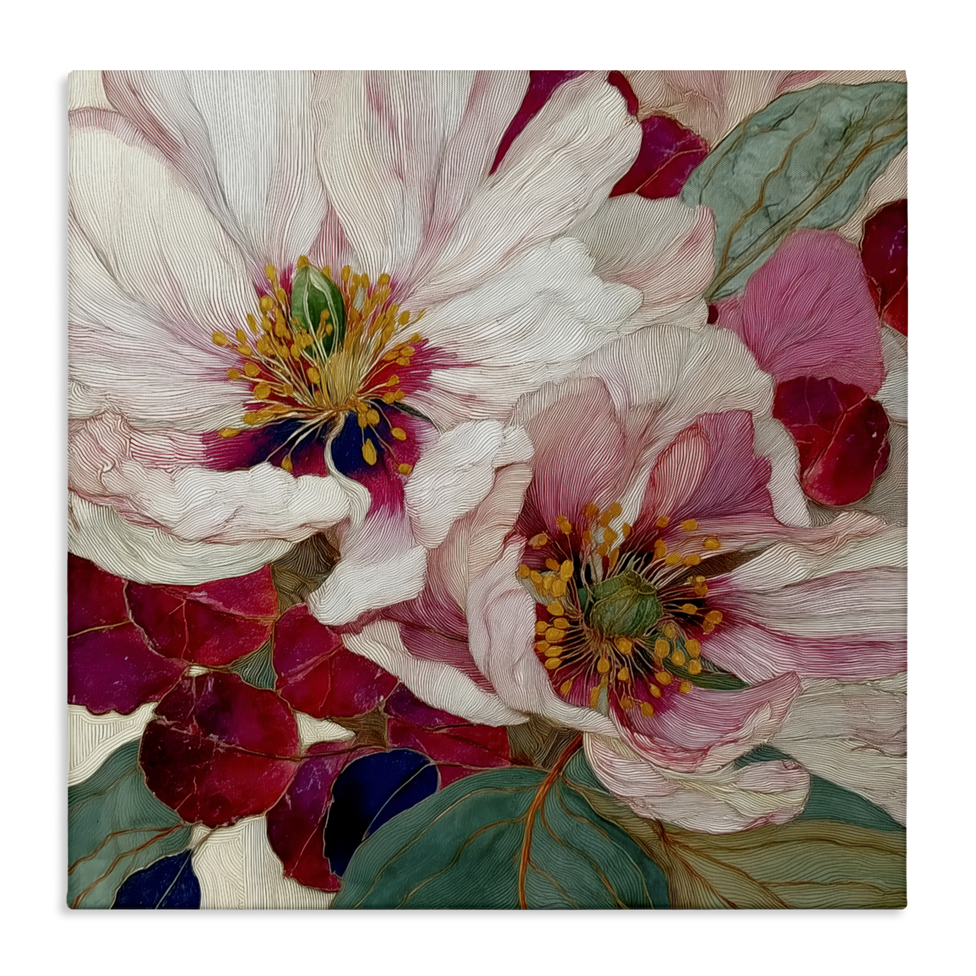Cimarron Flowers Ornate Details Canvas Wall Art, design by Annabelle Hall