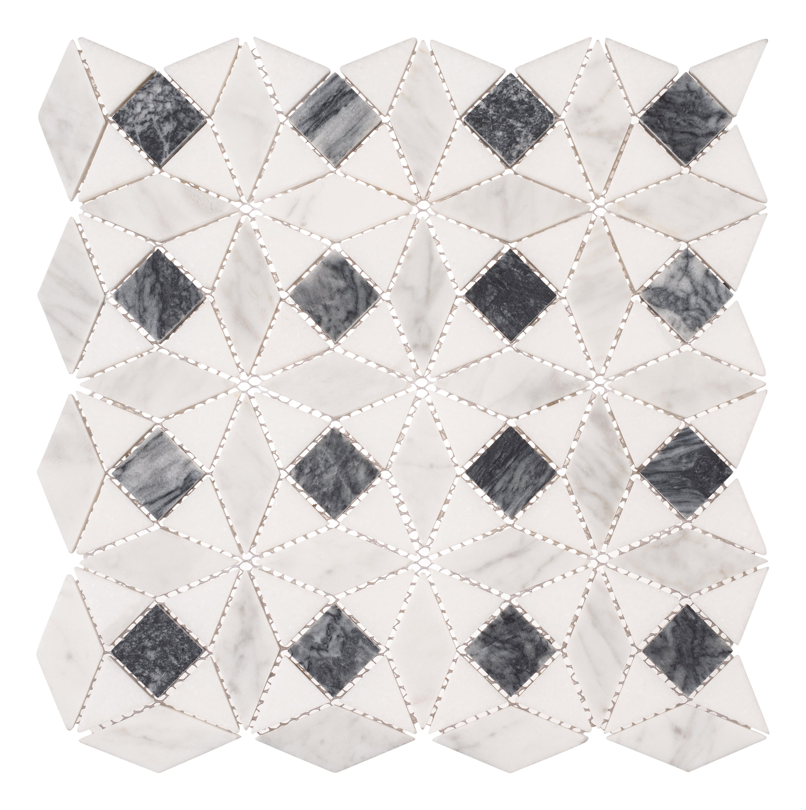 Cimarron Natural Stone Geometric Mosaic Tile Sheet