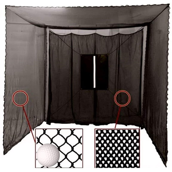 Cimarron Sports 10x10x10 Masters Golf UV Treated Net and Archery Netting Baffle with Golf Net Target ( Pack of 2 )