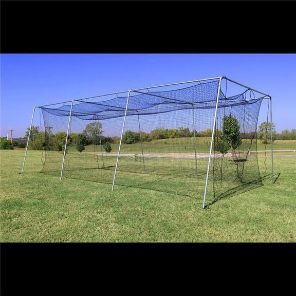 Cimarron Sports CM-402024TPCF1.5 40 x 12 x 10 in. No. 24 Batting Cage & Complete Frame HD