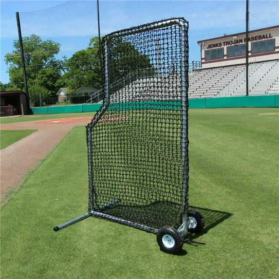 Cimarron Sports CMHW-7x484PLNFW 7 x 4 ft. No.84 Premier L-Net & Frame with Wheels